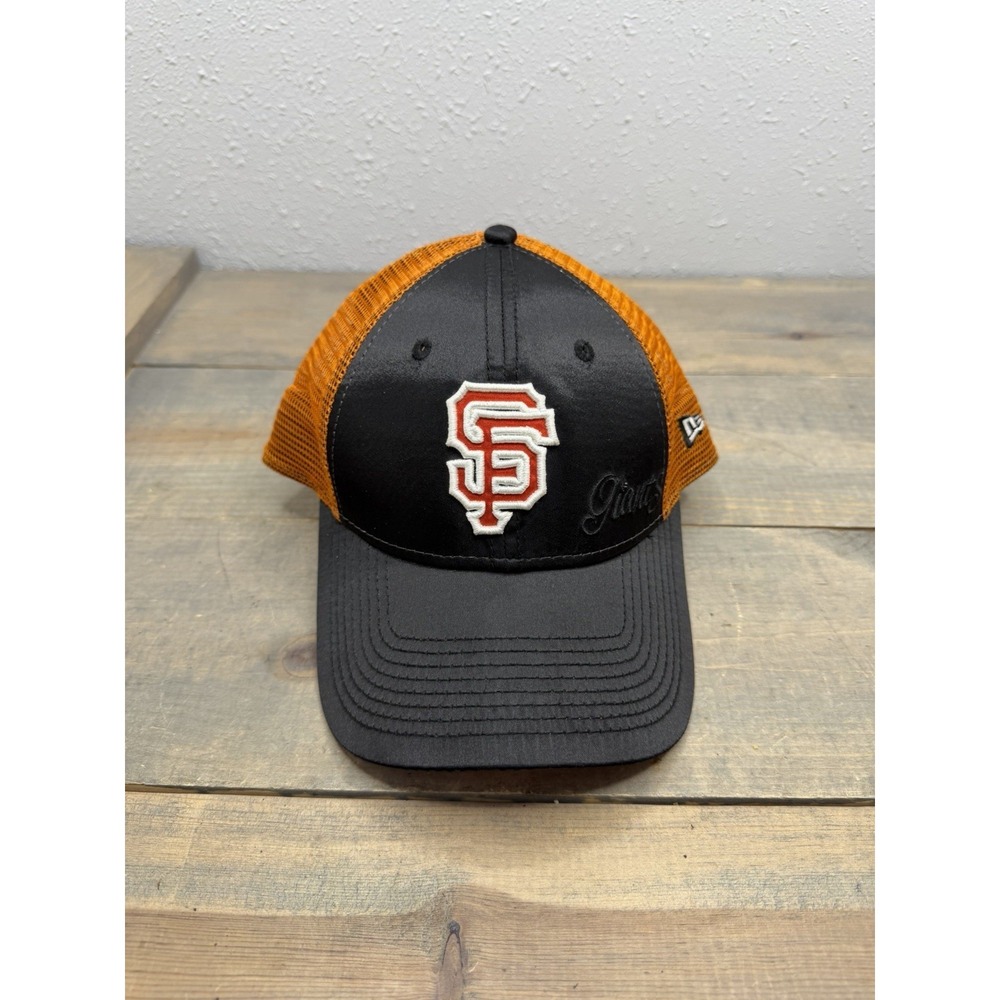 Women's San Francisco Giants New Era Black 9FORTY Adjustable Hat Spring